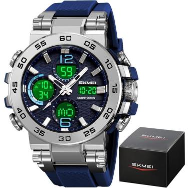 Imagem de Relógio Masculino Skmei 2499 Á Prova D'água 50m Digital Esportivo Shock-Masculino