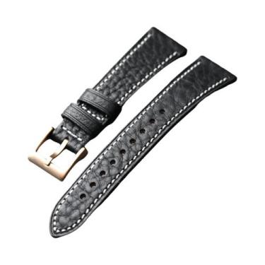 Imagem de Pulseira De Couro Artesanal Masculina De Liberação Rápida 18 19 20 22M