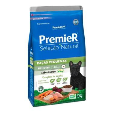 Imagem de Ração Premier Natural Cães Filhotes Porte Pequeno Frango 2,5Kg