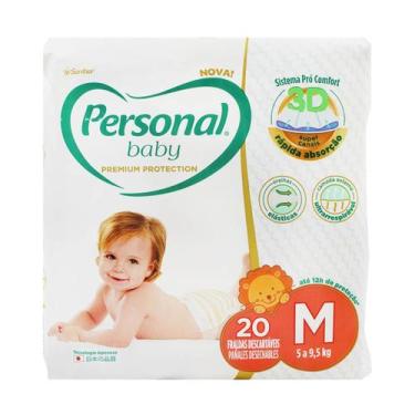 Imagem de Fralda personal baby premium jumbo (a escolher), M com 20