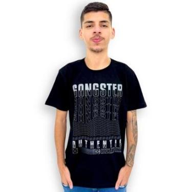 Imagem de Camiseta Masculina Oversized Gangster Estampada Manga Curta-Masculino