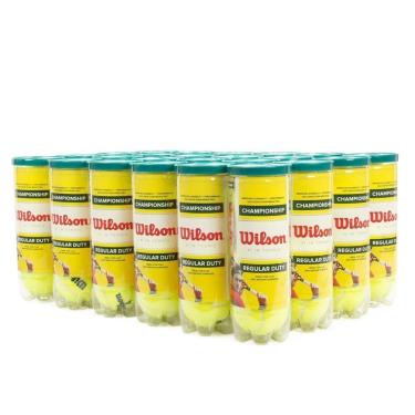 Imagem de Bola de Tênis Wilson Championship Regular Duty Saibro Caixa com 24 Tubos-Unissex