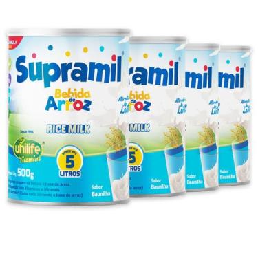 Imagem de Kit 4 Supramil Bebida de Arroz Kids Unilife 500g