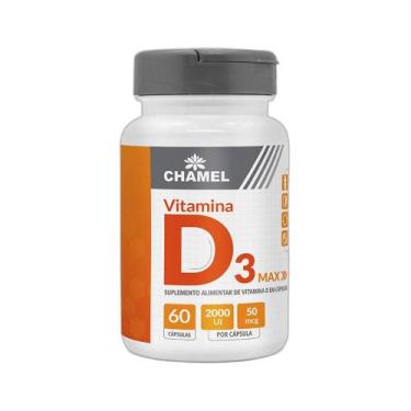Imagem de Max Vitamina D3 500mg 60 Cps - CHAMEL