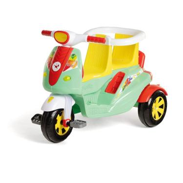 Imagem de Triciclo Moto Duo Color Calesita para 2 crianças