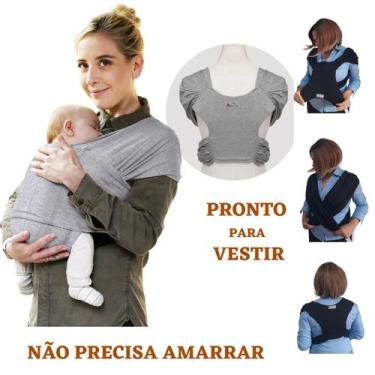 Imagem de Sling De Vestir Carregador Canguru Algodão Pronto Para Usar - Sling Ma