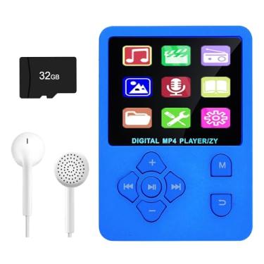 Imagem de MP3 Player, Music Player with 16GB Micro SD Card, Build-in Speaker/Photo/Video Play/FM Radio/Voice Recorder/E-Book Reader, Supports up to 128GB