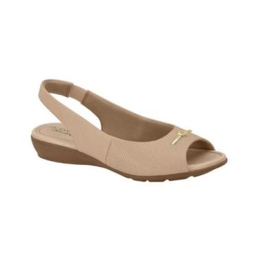Imagem de Sandália Modare Bege Napa Feminino Estilo Versátil -, Bege, 35