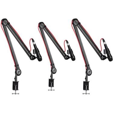 Imagem de 3 Suporte Articulado Grande Para Microfone Hyperx Solo Quadcast - Wave