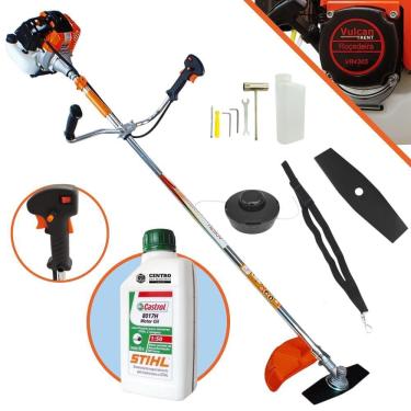 Imagem de Roçadeira Profissional Com ÓLEO STIHL VR430S Vulcan Á Gasolina 2T 43cc Alta Rotação e Potência C/ Faca 2 Pontas e Cabeçote Nylon