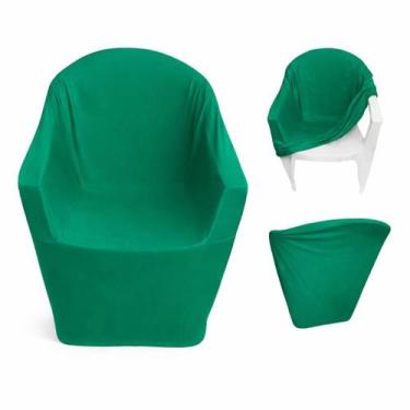 Imagem de Capa Cadeira De Plástico modelo com braço em malha premium - TATY CAPA