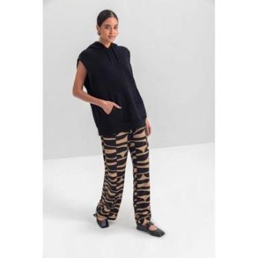 Imagem de Colete Feminino Em Moletom Essendi Preto-Feminino
