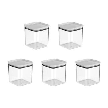 Imagem de Kit de potes herméticos Ou 5 peças 2,3L Linha Block