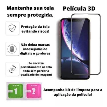 Imagem de Película De Vidro 3d P/ iPhone 11 12 Xs Xr 11 Pro Max 15 - CONCEPTONE,
