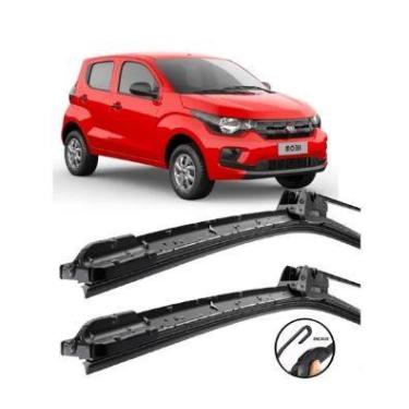 Imagem de Par Palhetas Limpador De Para-brisa Silicone Fiat Mobi - Natela -Tiger