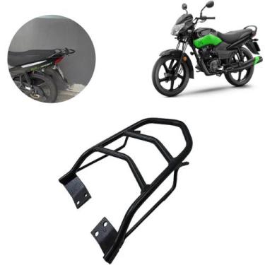 Imagem de Suporte Bau Bauleto Bagageiro Reforçado Tvs Sport 110 Mottu Preto 2010