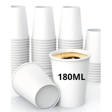 Imagem de Copo De Papel Branco 180ml Descartável Vabene 25 unidades