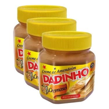 Imagem de Kit 3 Creme de Amendoim Dadinho 180g Dizioli