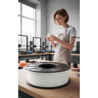 Imagem de 2x Filamento PETG 1,75mm 1kg Branco: Impressões 3D Robustas - Congratu