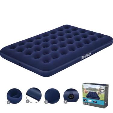Imagem de Colchão Inflável Casal Camping Praia 300kg Bestway Cor Azul