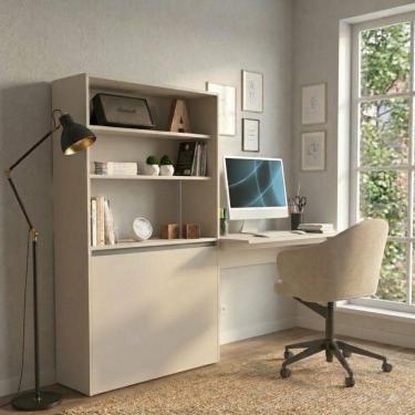 Imagem de Estante Livreiro com Mesa de Estudos Helena Mobikasa