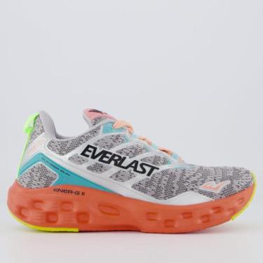 Imagem de Tênis Everlast Climber Run Feminino Cinza e Laranja, 35