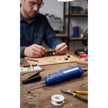 Imagem de Ferro Solda Lápis 8W Portátil 4.5V Autonomia 1h 40g - Congratulations 