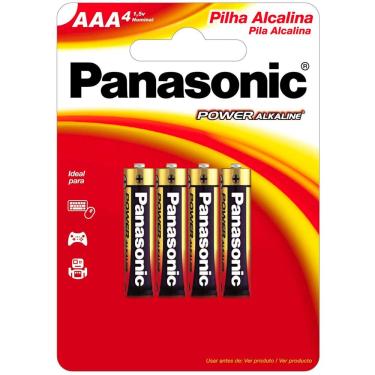 Imagem de Pilha Alcalina AAA Panasonic - com 4 unidades - LR03XAB/4B