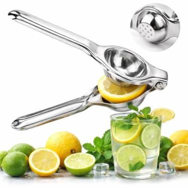 Imagem de Espremedor Limão Manual 22cm Gourmet Profissional Aço Inox Premium Suc