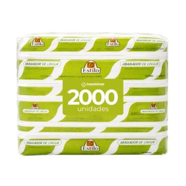 Imagem de Palito Abaixador De Língua Espátula Depilação 2000 Unidades - ESTILO