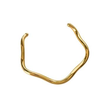 Imagem de Bracelete Ondulado Banhado a Ouro 18K - Semijoia - CIELA