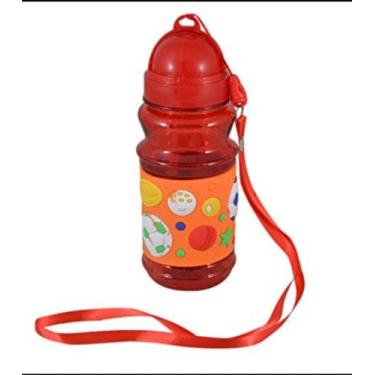 Imagem de Garrafa infantil emborrachada 180 ml fratelli, VERMELHO
