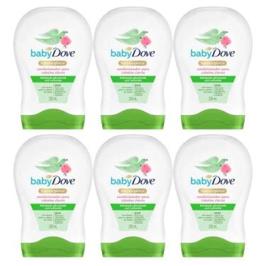 Imagem de Kit 6 Condicionadores Baby Dove Cabelos Claros Hidratação Enriquecida 