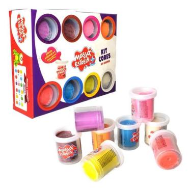 Imagem de Massinha Kit Cores Estrela Pedagógico e Criativo , Super Massa Kit Cor
