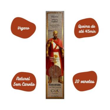 Imagem de Incenso Natural Cia de Aroma Xangô Justiça Equilíbrio