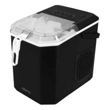 Imagem de Máquina De Gelo Agratto 12kg Mg-02 Preta 100w 220v Preto, 220V