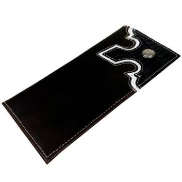 Imagem de Carteira Feminina Vertical Couro Slim Oklahoma Country - CINCOW, Marro