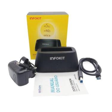 Imagem de Dock Station Hd Sata 3.5 E 2.5 Hhd Usb 3.0 Ecase-Z320 03384 - Infokit
