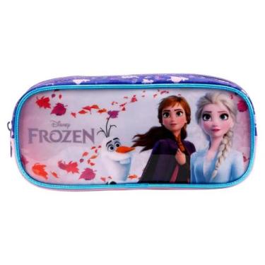 Imagem de estojo frozen 1z simples  escolar menina infantil xeryus, LILAS, UN