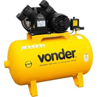 Imagem de Compressor de ar Vdcsv 10/100, 2,0 cv Trifásico, 220 V~/380 V~, Vonder