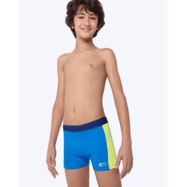 Imagem de Sunga Box Color Block Juvenil Masculino Puket 110500717, Azul, 10