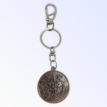 Imagem de Chaveiro Tetragramaton Metal Níqel 10 Cm - Lua Mistica