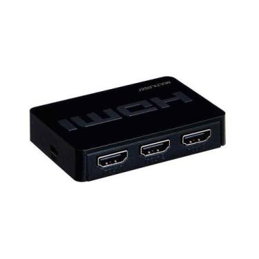 Imagem de Switch 3 em 1 HDMI Multilaser WI290 - Preto