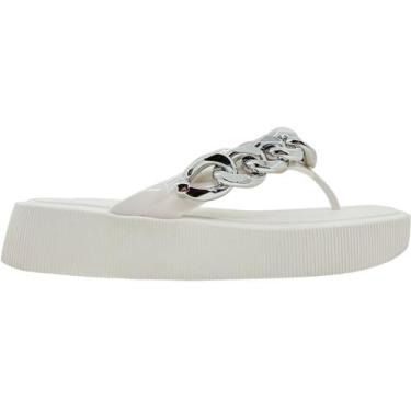 Imagem de Tamanco Feminino FlatForm Casual Dia a Dia com Corrente Petite Jolie P