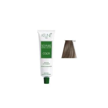 Imagem de Keune So Pure Color 60ml Todas as Cores, 8.1 - Louro Claro Cinza