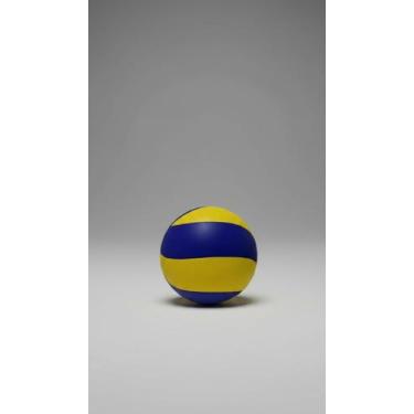 Imagem de Bola de Vôlei Profissional Amarela e Azul - Congratulations Store