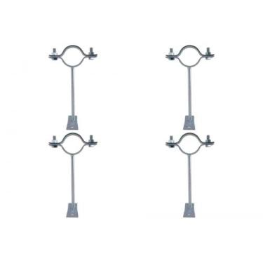 Imagem de Kit C/4 - Para-Raio Suporte Para Tubo Protecao 1.1/2''Cha... - Raycon