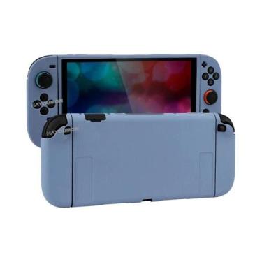 Imagem de Capa Protetora De TPU Macio Roxo E Verde Para Console Switch 2, Capa A