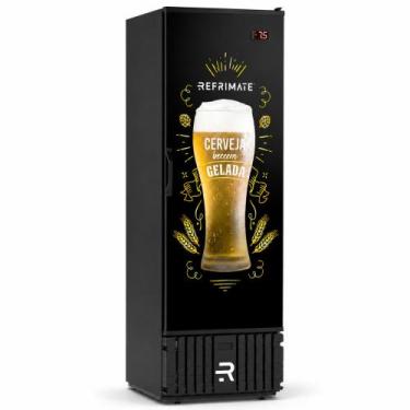 Imagem de Cervejeira Vcce570ps 570 Litros Preta Adesivo Porta Cega 127V - Refrim
