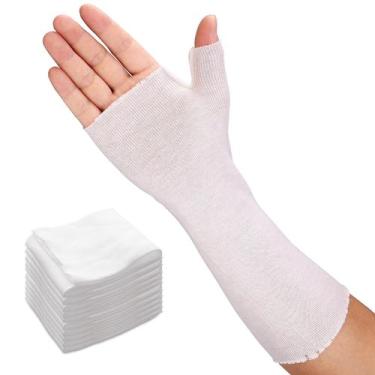 Imagem de Meias de mão para algodão respirável Splint Velpeau, pacote com 10